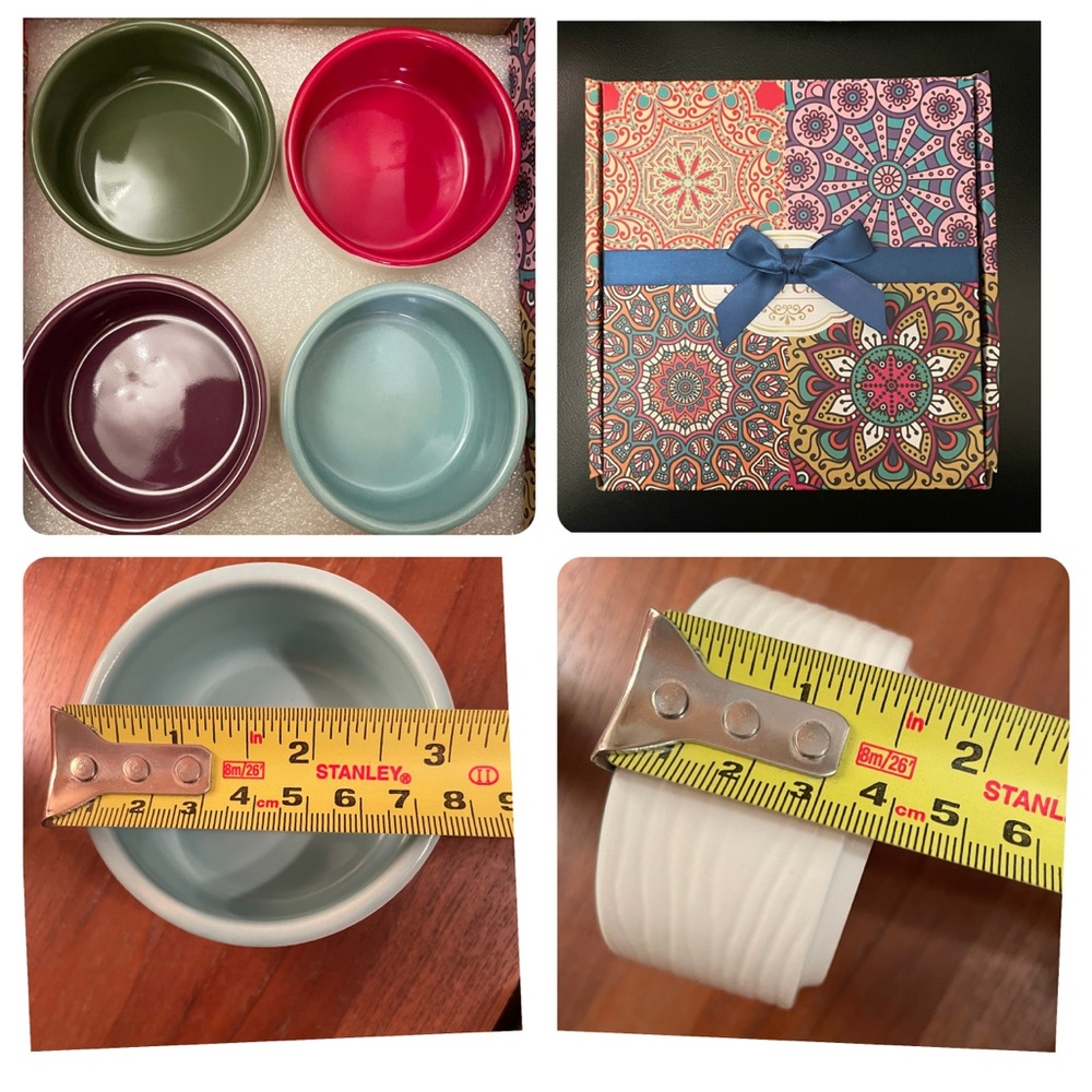 New CIB small stoneware Dishes (set of 4), microwave and dishwasher safe, Target